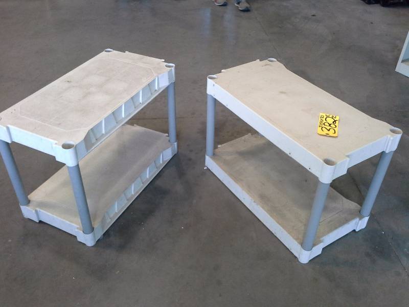lot 382 image: (2) Plastic Shelves