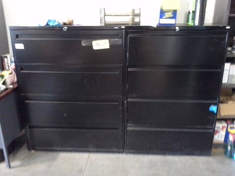 lot 433 image: Pair of Lateral File Cabinets