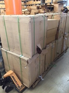 Huge Single Lot of Decorative Brown Brush Fringe (Approx. 15,000 yards in 7 pallets) Fergus Lincoln Bldg.
