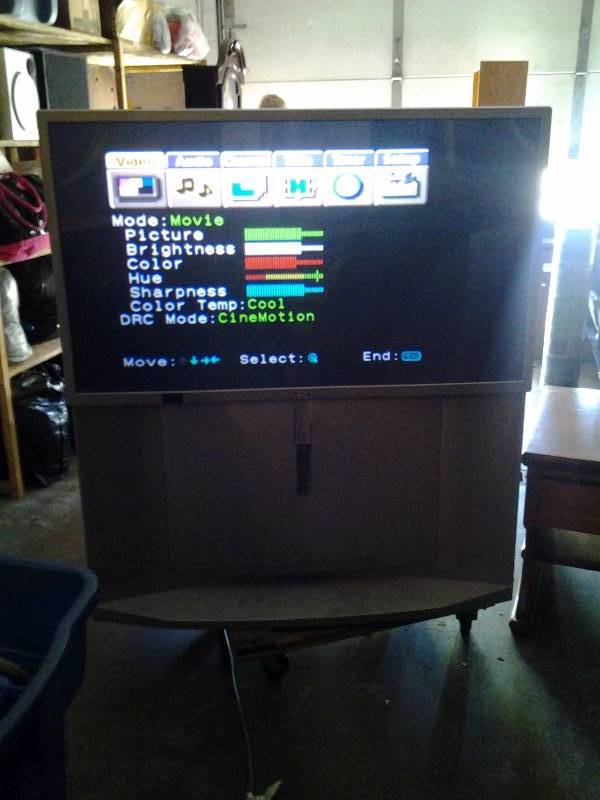 lot 39 image: 50 Inch Sony Projection Television Works