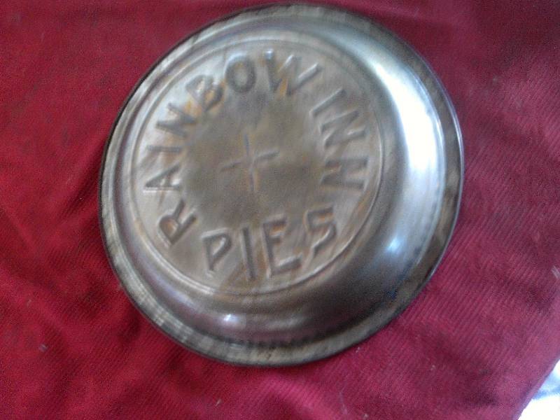 ANTIQUE RAINBOW PIE TIN