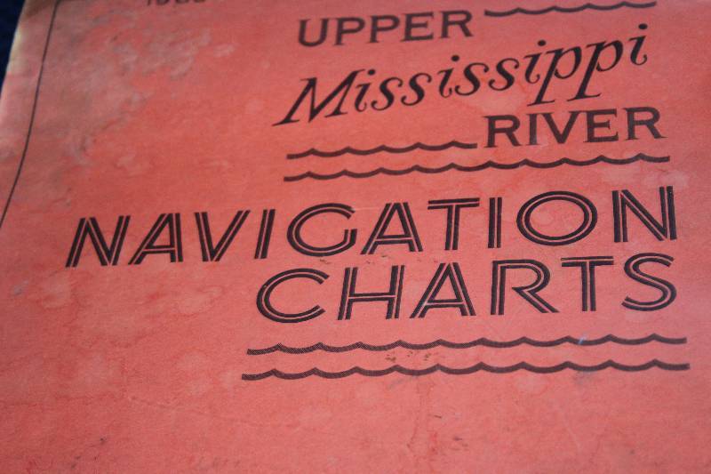 Vintage 1968 Upper Mississippi River Navigation Charts Bloomington