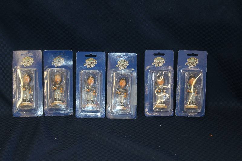 lot 345 image: Lot of (6) 2002 All-Star Game Mini Bobbleheads