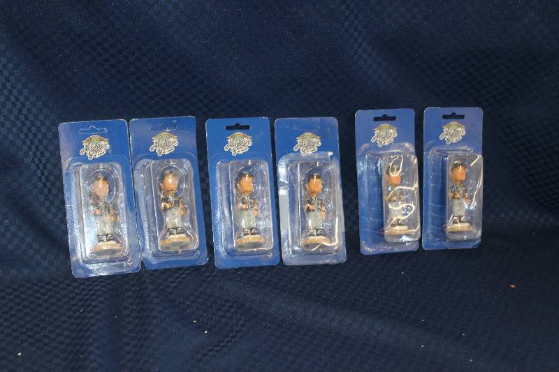 lot 346 image: Lot of (6) 2002 All-Star Game Mini Bobbleheads
