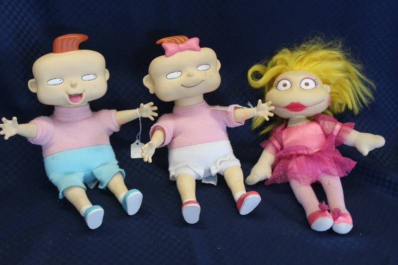 lot 390 image: Lot of (3) Rugrat Dolls