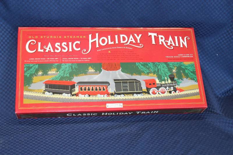 lot 393 image: Old Sturgis Steamer Classic Holiday Train Set