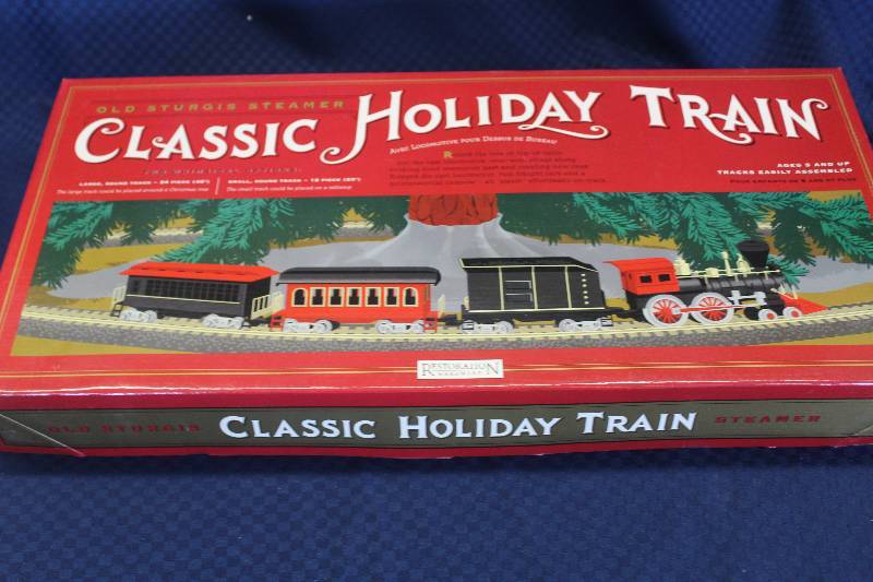 lot 394 image: Old Sturgis Steamer Classic Holiday Train Set