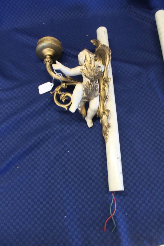 lot 398 image: 1950s Cast Metal Italian Light Fixture