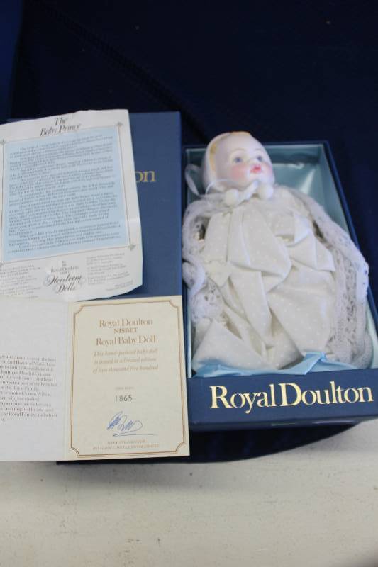lot 7 image: Royal Doulton Kate Greenaway Collection Royal Baby Doll #18652500 Doll