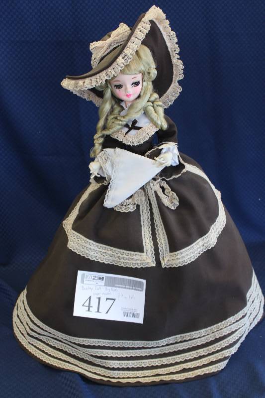 lot 417 image: Bradley Dolls Paper Mache Doll Big Eye