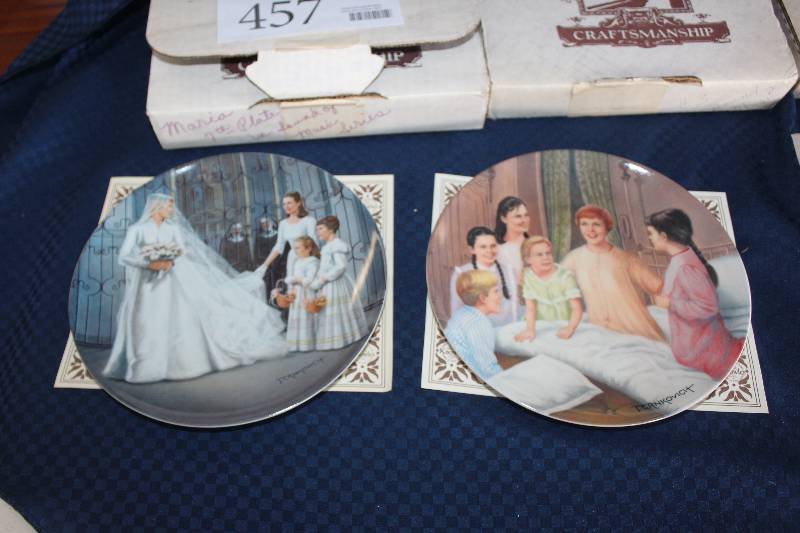 lot 457 image: Lot of (2) The Sound Of Music Ceramic Collectible Plates Including 1) #4310C Maria AND 1) #5932F My Favorite Things
