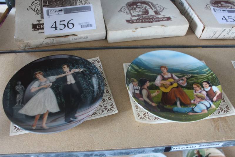 lot 456 image: Lot of (2) The Sound Of Music Ceramic Collectible Plates Including 1) #18488A Do-Re-Mi AND 1) #4011D Laendler