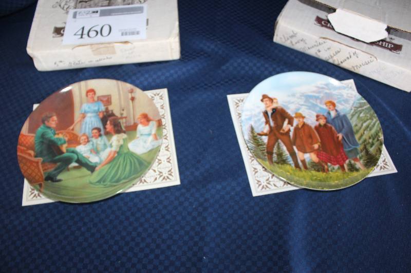 lot 460 image: Lot of (2) The Sound Of Music Ceramic Collectible Plates Including 1) #2083A Edelweiss AND 1) #3103C Climb Evry Mountain