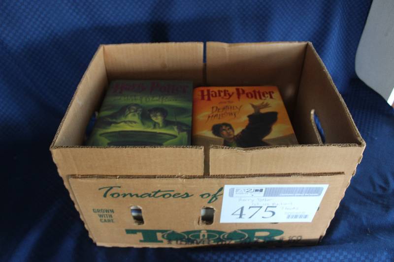 lot 475 image: Lot of (7) Harry Potter 1st American Edition Books