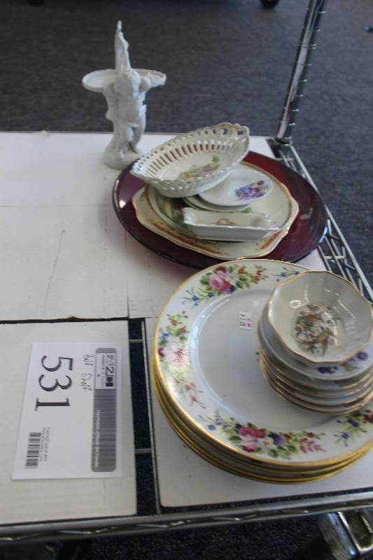 lot 531 image: Half Shelf Lot of China