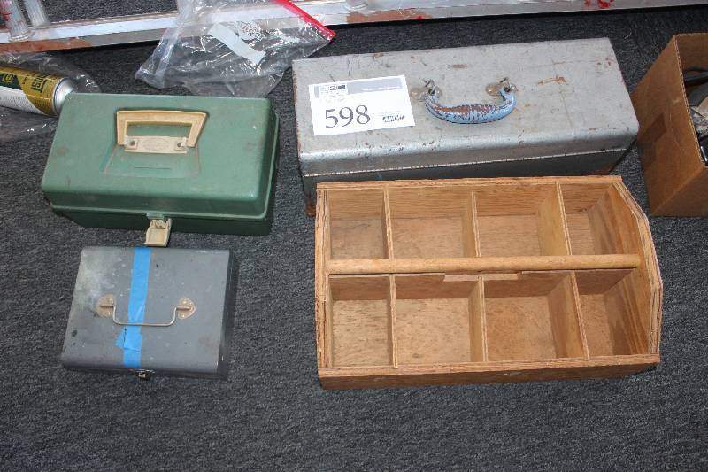 lot 598 image: Lot of (4) Toolboxes