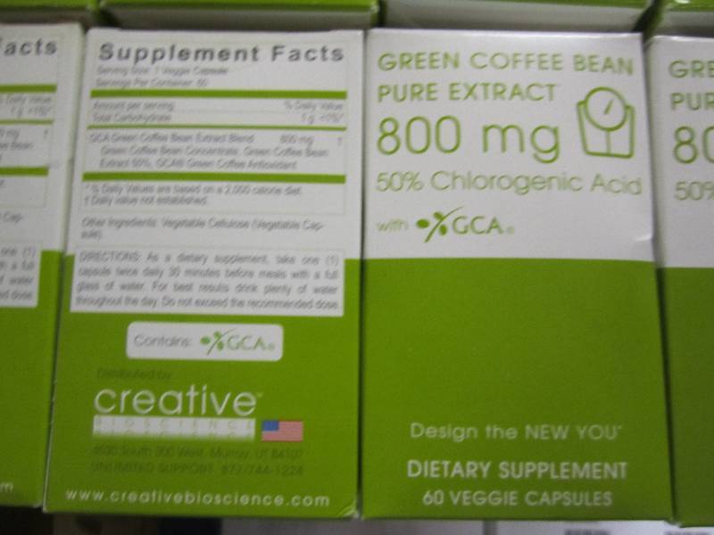 Lot of 10 green coffee bean pure ex...