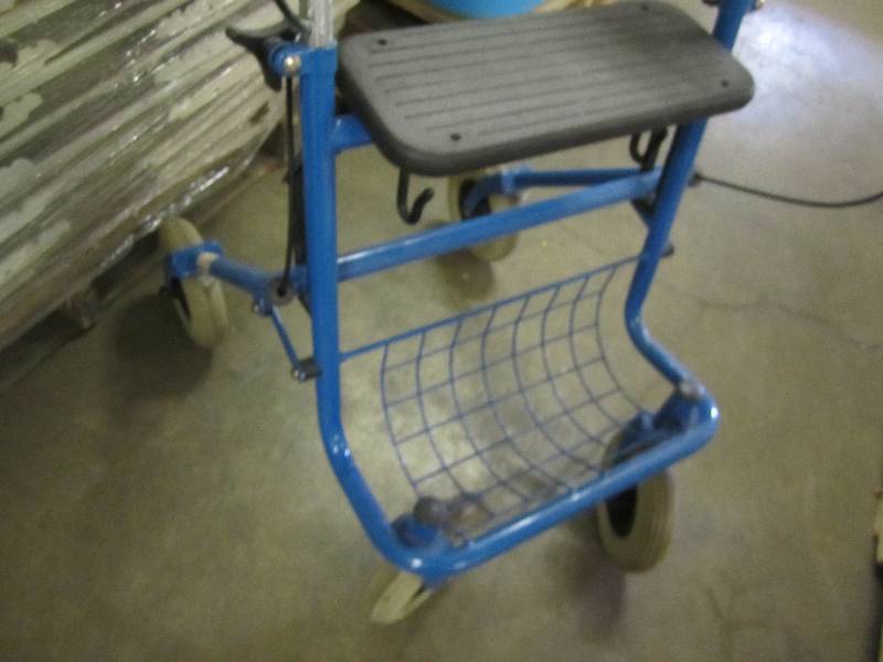 Folding walker  step stool  seat ...