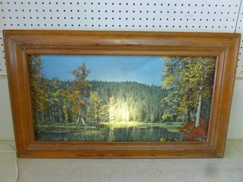 lot 262 image: Vintage Light Up Picture