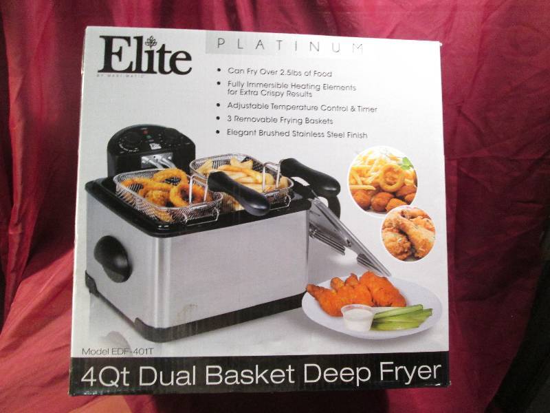 Elite 4 qt. Deep Fryer with Dual Ba...