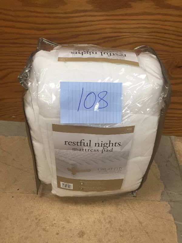 Restful night mattres pad, proguard protection & luxurious fiber fill King