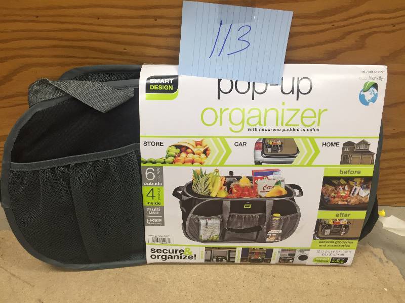 Smart Design Pop-Up Organizer Tote