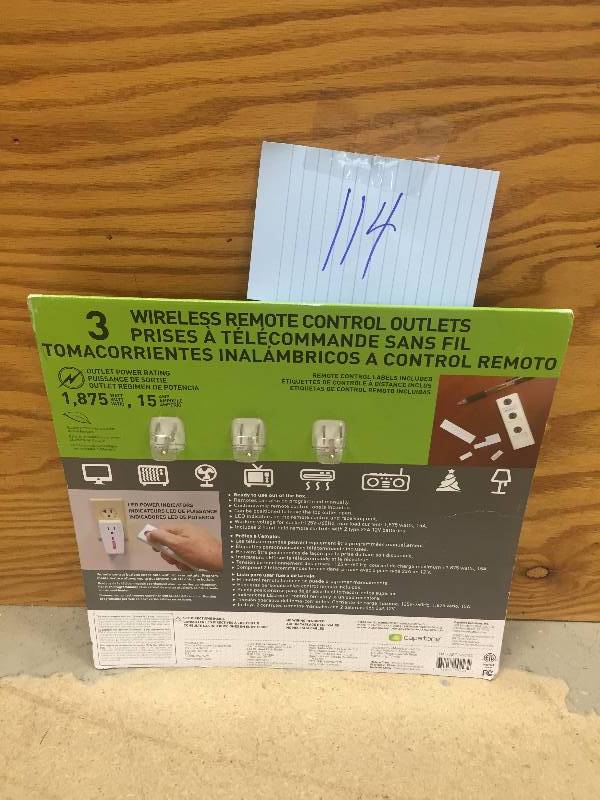 Capstone 3 Wireless Remote Control Outlets