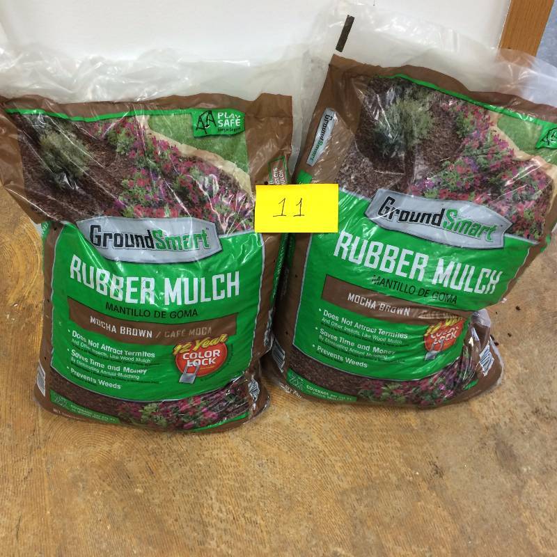 Ground Smart Rubber Mulch Mocha Brown  net contents  1.5 cu ft (42.5 lb)
