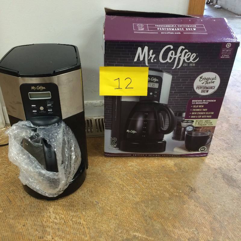 Mr. Coffee� Performance Brew 12-Cup Programmable Coffee Maker Stainless Steel
