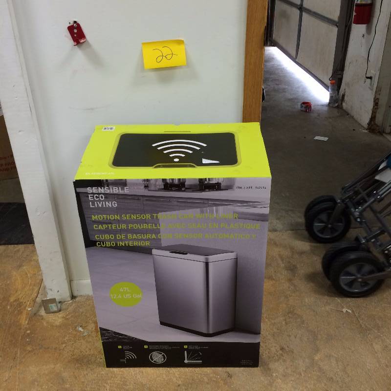 New Sensible Eco Living Motion Sensor Waste Trash Bin, 12.4 Gallon 47L