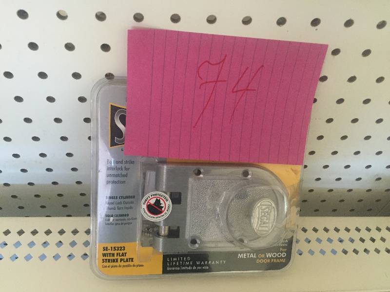 Segal Single Cylinder Chrome Jimmy-Proof Deadbolt