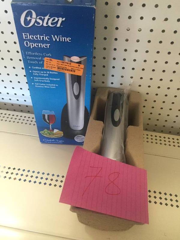 Oster  Silver Electric Wine Opener