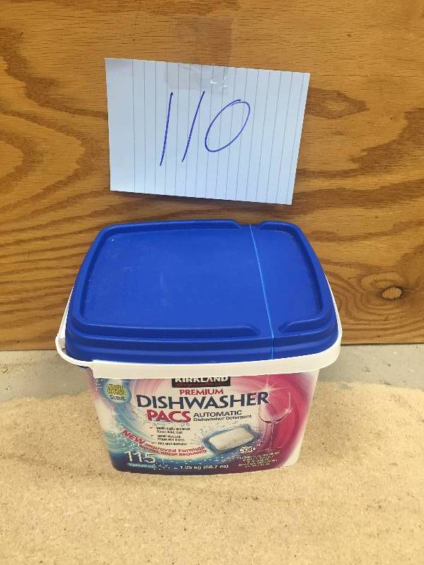 Kirkland Premium Dishwater Detergent open pkg