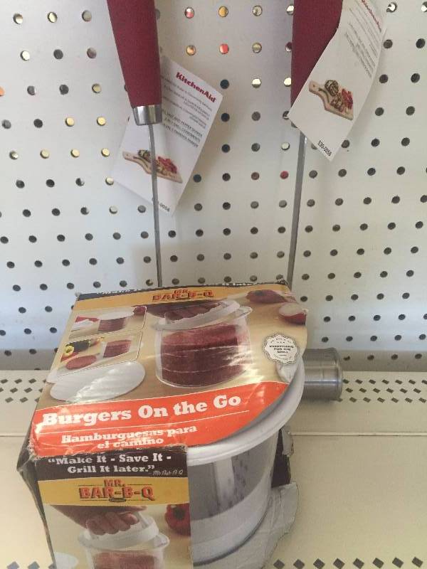 Lot of Grill Items- 2 Kitchen Aid Sal and Pepper Shakers and 1 Bar-B-Q Burgers on the Go