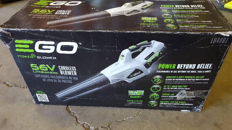 Ego 480 CFM 3-Speed Turbo 56-Volt Lithium-ion Cordless Electric Blower in like Nw working conditions