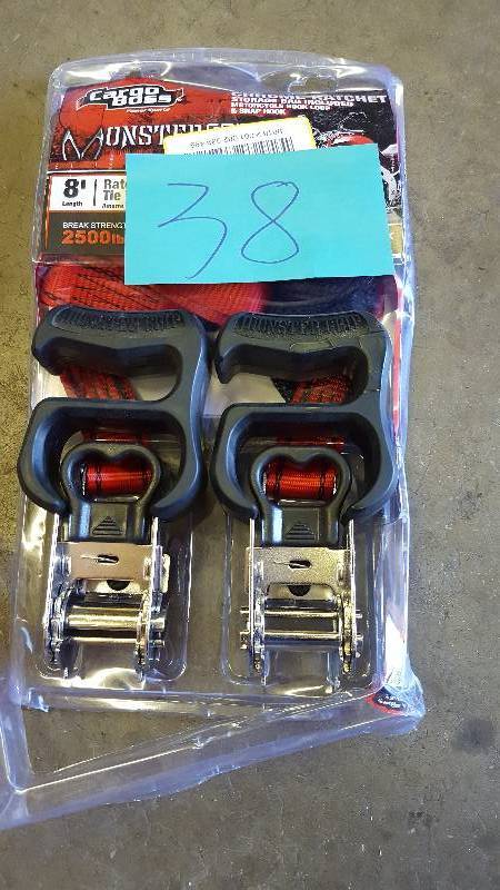 Cargo Boss  8 ft. x 1-14 in. Monster-Grip Ratchets (2 per Pack)