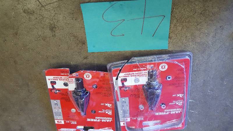 Lot of 2 Milwaukee 78 in. and 1-18 in. #9 Step Drill Bit