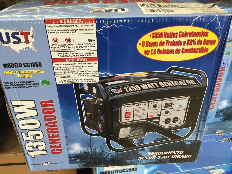 UST Tools GG1350, 1100 Running Watts1350 Starting Watts, Gas Powered Portable Generator New