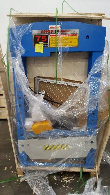 75 TON SHOP PRESS Siebel 100 Ton Press  Model # SP75 LOT 17
