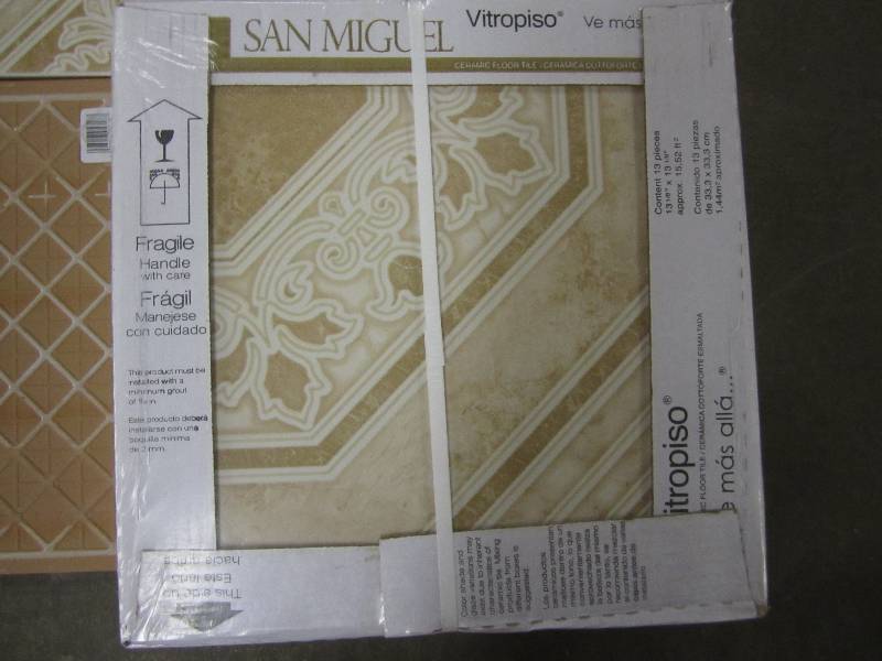 lot 31 image: Lot of 30 cases Ceramic floor tiles...