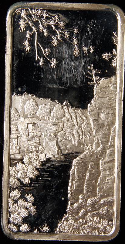 1 TROY OZ. .999 FINE SILVER AMERICA THE BEAUTIFUL - WISCONSIN DELLS DESIGN