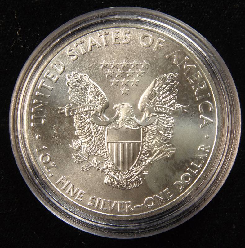 2012 AMERICAN SILVER EAGLE 1 TROY OZ. .999 FINE SILVER DOLLAR IN AIRTITE CAPSULE