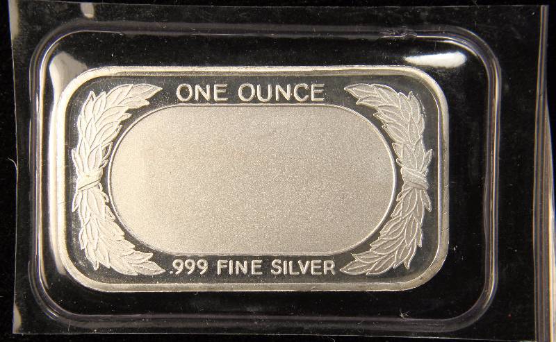 1 TROY OZ. .999 FINE SILVER BAR UNITED STATES FLAG DESIGN SEALED