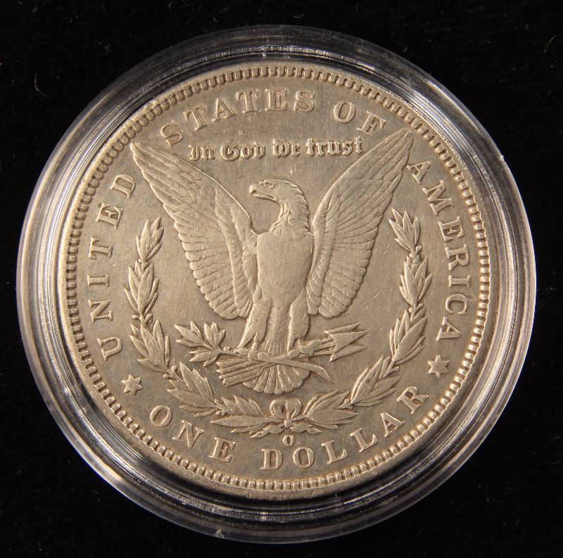 1896-O MORGAN SILVER DOLLAR VF DETAILS IN AIRTITE