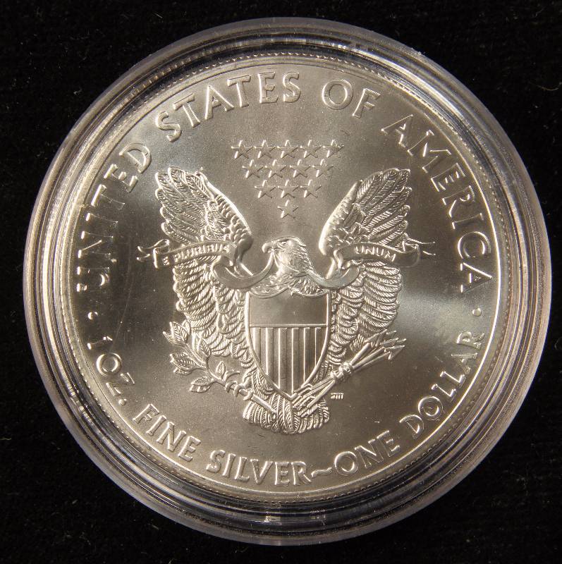 2014 AMERICAN SILVER EAGLE 1 TROY OZ. .999 FINE SILVER DOLLAR IN AIRTITE CAPSULE