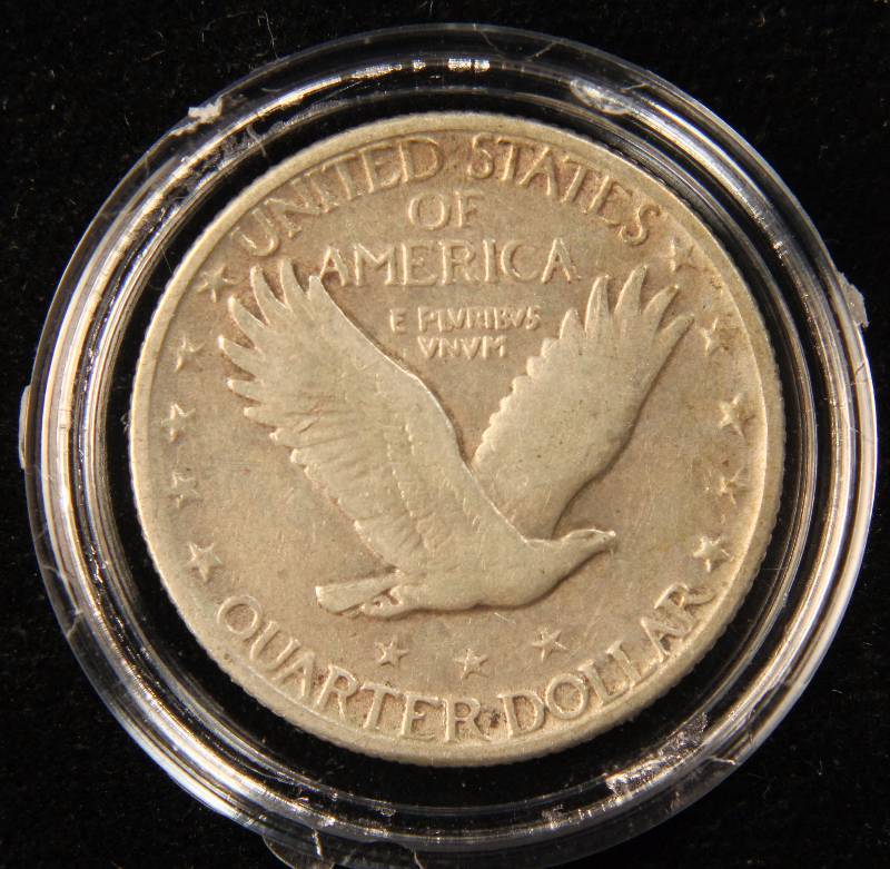 1930 STANDING LIBERTY SILVER QUARTER FINE IN AIRTITE