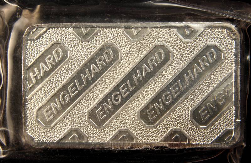 10 TROY Oz. .999 FINE SILVER BAR CLASSIC ENGELHARD