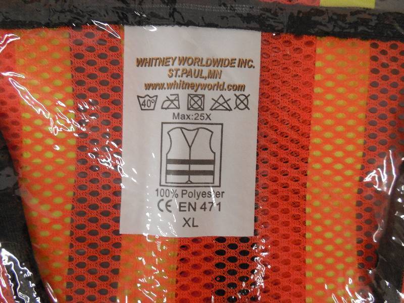 (10) REFLECTIVE SAFETY VESTS - XL