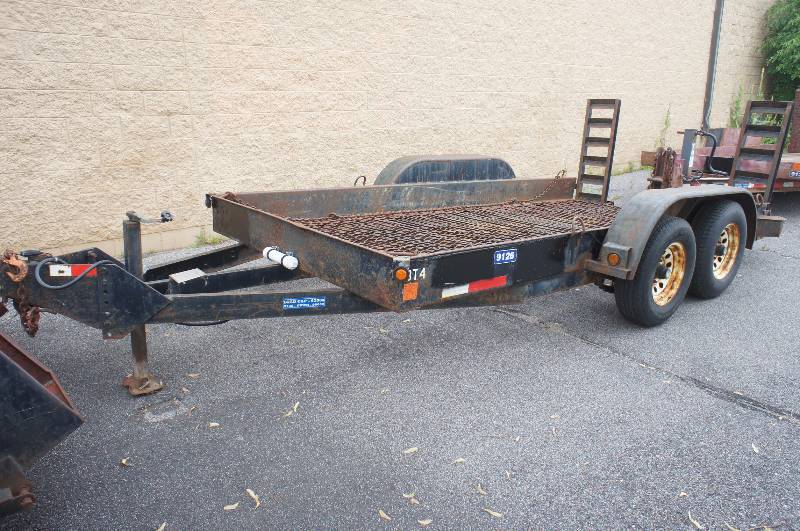 1997 FELLING TANDEM AXLE TRAILER 6.8 X 14 WIRE MESH BED - OVERALL TRAILER SIZE 19 -   (#9126)