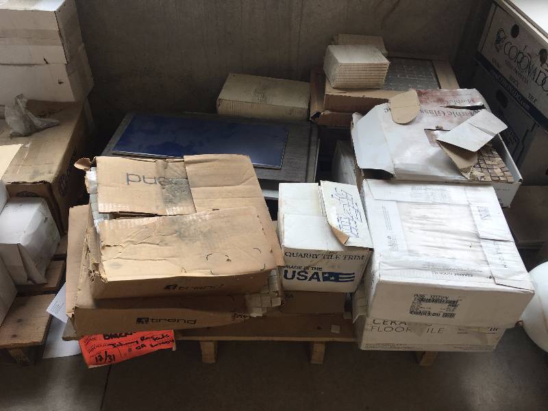 lot 20 image: Tile Lot - Pallet of Assorted Tile - (Lot L)